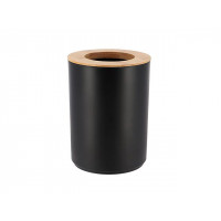 Cos pentru gunoi Kanta 5l, plastic/bambus, neagra Cos pentru gunoi Kanta 5l, plastic/bambus, neagra