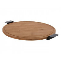 Suport rotativ de servire D40cm cu manere, bambus Suport rotativ de servire D40cm cu manere, bambus