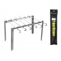 Мангал каркасный BoyScout 42X25cm + 6 шампуров, чехол Мангал каркасный BoyScout 42X25cm + 6 шампуров, чехол
