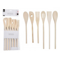 Set accesorii bucatarie EH 6buc, lemn Set accesorii bucatarie EH 6buc, lemn