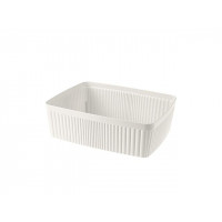 Cutie de depozitare Econova Velvet 2.65l, 25.5Х19Х7cm, alb Cutie de depozitare Econova Velvet 2.65l, 25.5Х19Х7cm, alb