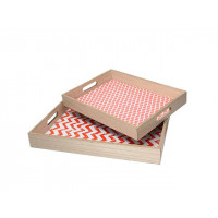 Набор подносов Tognana 2шт, 40X30cm, 36X26cm, дерево Набор подносов Tognana 2шт, 40X30cm, 36X26cm, дерево