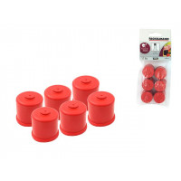Set capac din cauciuc pentru sticle de vin Fackelmann 6buc Set capac din cauciuc pentru sticle de vin Fackelmann 6buc