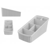 Organizator pentru depozitare Econova Velvet 24X11.7X10.6cm, gri Organizator pentru depozitare Econova Velvet 24X11.7X10.6cm, gri