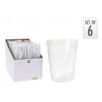 Set pahare reutilizabile EH 6buc 500ml, transparent Set pahare reutilizabile EH 6buc 500ml, transparent