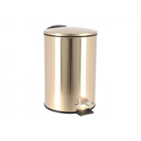 Cos pentru gunoi cu pedala Tendance 3l 24X22.55cm, metal, auriu, soft close Cos pentru gunoi cu pedala Tendance 3l 24X22.55cm, metal, auriu, soft close