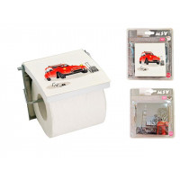 Suport pentru hârtie WC cu capac London/ Auto MSV Suport pentru hârtie WC cu capac London/ Auto MSV