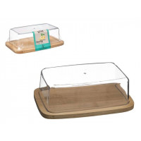 Untiera cu capac Five 19X12.5X6cm, fund bambus Untiera cu capac Five 19X12.5X6cm, fund bambus