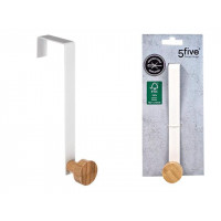 Cârlig suspendabil Five 16.5cm metal albăbambus Cârlig suspendabil Five 16.5cm metal albăbambus