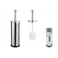 Perie WC cu suport Five10X39cm, inox Perie WC cu suport Five10X39cm, inox