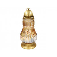 Candela sticla cu capac 35cm 72 ore 