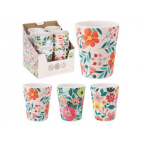 Pahar EH Spring Flower 350ml D8X10cm, plastic Pahar EH Spring Flower 350ml D8X10cm, plastic