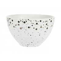 Salatier? din ceramic? 14.5cm Metallic Speckle ”Bulin?”, alb? Salatier? din ceramic? 14.5cm Metallic Speckle ”Bulin?”, alb?