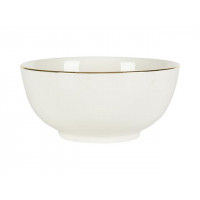 Salatier? din ceramic? 19cm, cu bordur? aurie, alb? Salatier? din ceramic? 19cm, cu bordur? aurie, alb?