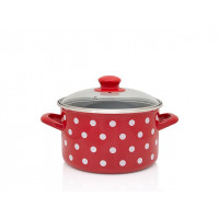Кастрюля эмалированная Classic 20cm, 4l, крышка стекло