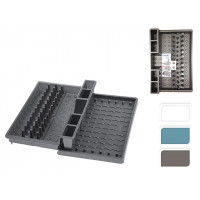 Uscator glisant pentru vesela cu tava Tontarelli Bella 45(53)X30X9cm Uscator glisant pentru vesela cu tava Tontarelli Bella 45(53)X30X9cm