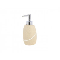 Dozator pentru săpun Tendance Stone Effect 240ml, bej, din polirezin Dozator pentru săpun Tendance Stone Effect 240ml, bej, din polirezin