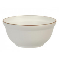 Bol din por?elan 11cm 275ml Brown Rim Bol din por?elan 11cm 275ml Brown Rim