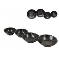 Recipient pentru aperitiv Tognana Dolce Casa 4portii, 28cm, portelan, neagra Recipient pentru aperitiv Tognana Dolce Casa 4portii, 28cm, portelan, neagra