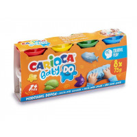 Набор для лепки Carioca Baby Dough 8X75gr Набор для лепки Carioca Baby Dough 8X75gr