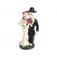 Сувенир Halloween пара Скелетов 16cm, керамика