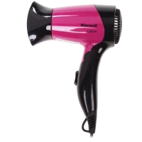 Uscător de păr compact Maxwell MW-2007, 1200 W, Negru | Roz