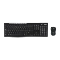 Клавиатура и мышь Logitech MK270, Беспроводное, Чёрный