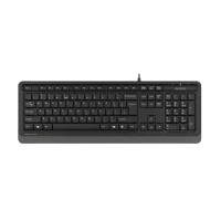 Клавиатура A4Tech FK10, Проводное, Чёрный/Серый