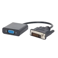 Convertor Video Cablexpert A-DVID-VGAF-01, DVI-D (M) - SVGA (F), 0,2m, Negru Convertor Video Cablexpert A-DVID-VGAF-01, DVI-D (M) - SVGA (F), 0,2m, Negru
