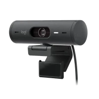 Cameră Web Logitech BRIO 500, Full-HD 1080P, Gri
