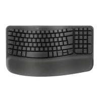 Клавиатура Logitech Wave Keys for Business, Беспроводное, Графитовый