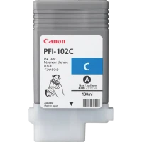 Картридж чернильный Canon PFI-102, 130мл, Голубой
