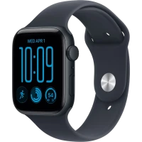 Apple Watch SE 3 44mm Aluminum Case with Navy Blue Sport Band - S/M MJL74 GPS, Midnight Apple Watch SE 3 44mm Aluminum Case with Navy Blue Sport Band - S/M MJL74 GPS, Midnight
