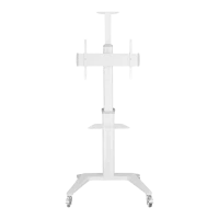 Подставка под телевизор на ножке Reflecta TV Stand 70VCP-Shelf, White, Белый