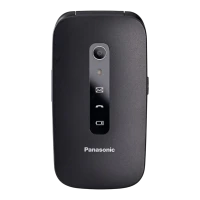 KX-TU550 Panasonic 4G Black Clam Shell