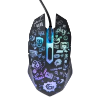 Игровая мышь Gembird MUS-6B-GRAFIX-01, Чёрный