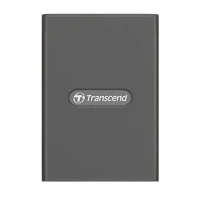 Cititor de carduri Transcend TS-RDE2, USB Type-C, USB Type-A, Gri Cititor de carduri Transcend TS-RDE2, USB Type-C, USB Type-A, Gri