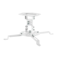 Suport pentru tavan Reflecta Prometheus 150, Alb