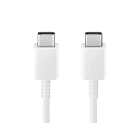 Cablu încărcare și sincronizare Samsung USB-C to USB-C Cable 5A, USB Type-C/USB Type-C, 1,8m, Alb