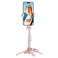 Tripod & Selfie Stick Portable XO SS29 (64cm), Pink Tripod & Selfie Stick Portable XO SS29 (64cm), Pink