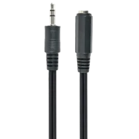 Аудиокабель Cablexpert CCA-423, 3.5mm 3-pin (F) - 3.5mm 3-pin (M), 1,5м, Чёрный