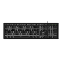 Клавиатура Genius SlimStar 820, Проводное, Чёрный