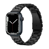 Curea pentru ceas Spigen Modern Fit, Oţel inoxidabil, Negru