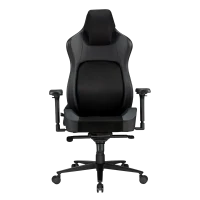 Scaun Gaming Lumi CH06-39, Țesătură, PU Piele, Negru Scaun Gaming Lumi CH06-39, Țesătură, PU Piele, Negru