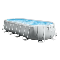 Каркасный бассейн Intex Prism Frame 26796, 13365л, Светло-серый, 26796