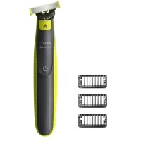 Trimmer pentru bărbați Philips OneBlade QP2724/23, Negru | Verde Trimmer pentru bărbați Philips OneBlade QP2724/23, Negru | Verde