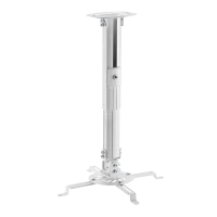 Suport pentru tavan Reflecta Prometheus 380-580, Alb