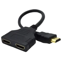 Adaptor Video Cablexpert DSP-2PH4-04, HDMI (M) - , 0,1m, Negru Adaptor Video Cablexpert DSP-2PH4-04, HDMI (M) - , 0,1m, Negru