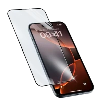 Защитное стекло Cellularline Impact Glass Capsule - iPhone 16 Pro Max, Чёрный
