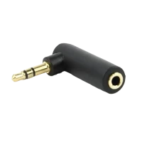 Аудио адаптер Cablexpert A-3.5M-3.5FL, 3.5mm 3-pin (F) - 3.5mm 3-pin (M), Чёрный